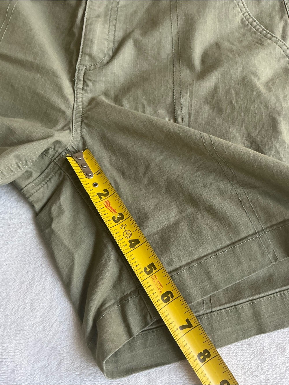 Eddie Bauer Olive Green Flat Front Drawstring Shorts - Picture 8 of 14